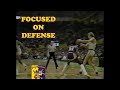 Michael cooper doesnt flinch when larry bird fakes pass at his face
