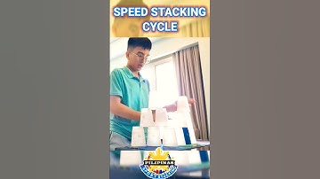 The Speed of Sport Stacking Cycle in 5.886 Seconds! #cupstacking #speed #shorts