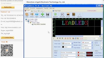 Leadleds LLDP7.62-R1696 Remote LED Sign Scrolling 7 Colors Message Programming tutorial