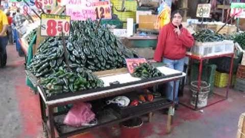 Mercado Merced Produce Walkthrough, Mexico City