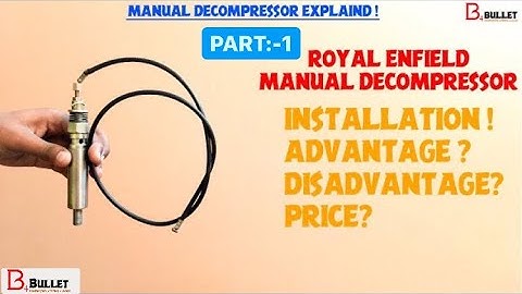 Manual Decompressor Installation in Bullet 350 | PART-1 | Manual Decompressor Bullet | @b4bullet 