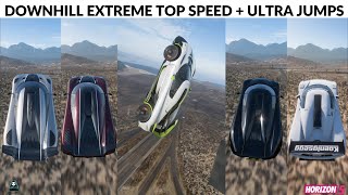 Forza Horizon 5 | All KOENIGSEGG Cars | DOWNHILL EXTREME TOP SPEED + BIGGEST JUMPS | NEW RECORD