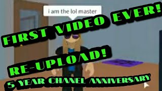 Lolmasters first video ever, painting a roblox house(5 year channel anniversary special)