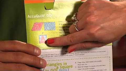 AccuQuilt GO! Triangles in Square-3" Finished