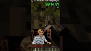 xQc Minecraft Speedrun World Record #minecraft #speedrun #fyp