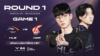 [30.03.2024] HLE vs KDF | Game 1 | Playoffs Round 1 Ngày 1 | LCK Mùa Xuân 2024