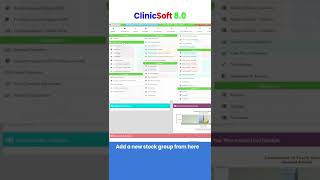 ClinicSoft 8.0 - How to add item stock group screenshot 2