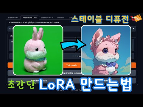 08 초간단 LoRA 만드는 법 스테이블 디퓨전 Stable Diffusion The Simplest Way To Create A LoRA 