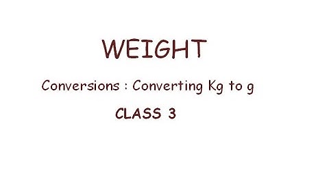 Class 3 unit 9 worksheet 1 Weight Conversions Maths DAV