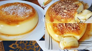 لرمضان فلان تحلية  الكراميل بدون فلان و لا جيلاتين ولا فرن اقتصادية جدا المهم لذيذة Dessert caramel