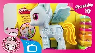 Play Doh My Little Pony Rainbow Dash Li-Li Unwraps Toys