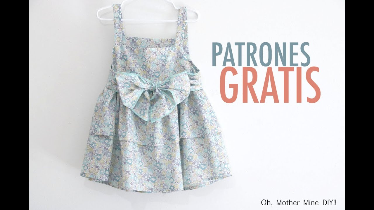 Patrones gratis: vestido doble volante -