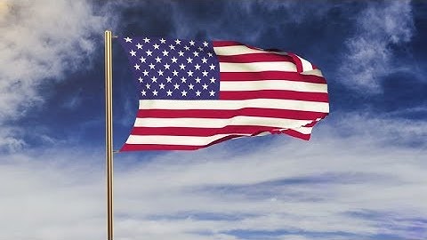 4K United states flag waving in the wind. Green screen, alpha matte. Loopable animation Stock video