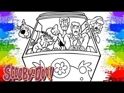 SCOOBY DOOBY DOO Pinturas SCOOBY-DOO E SALSICHA criança Colorir desenhos colorindo Páginas escubidu