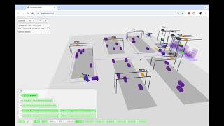 Container terminal simulator - Simulation stats, text always face the camera
