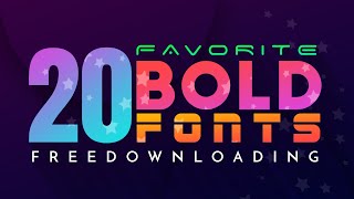 20 Best Bold Fonts for Creator's screenshot 4