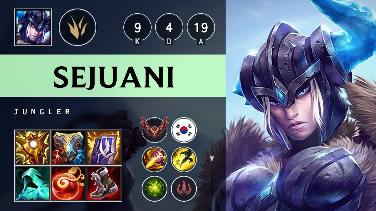 Sejuani Jungle vs Ekko: Killing spree - KR Grandmaster Patch 14.17