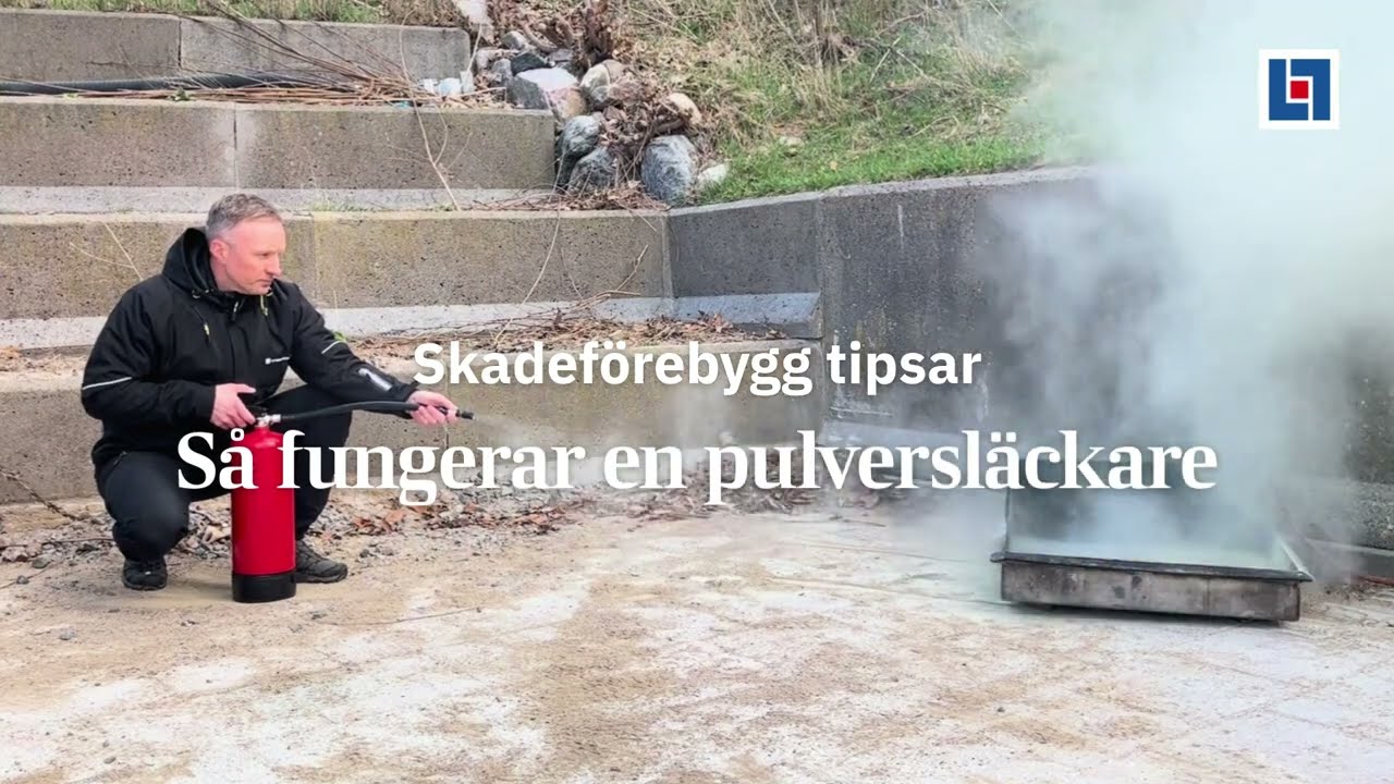 Så fungerar en brandsläckare