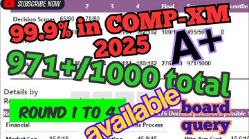 971/1000 COMP XM ROUND 1 to 4 answers & GUIDE- Score 99% in compxm decision [COMPXM 2025 tutor]