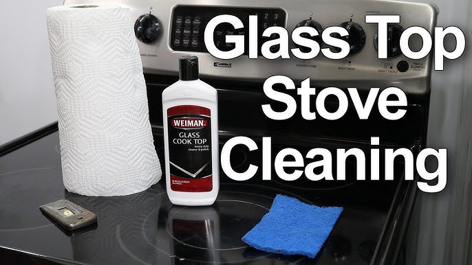 Cleaning A Glass Stove Top With Weiman Cook Top Cleaning Kit