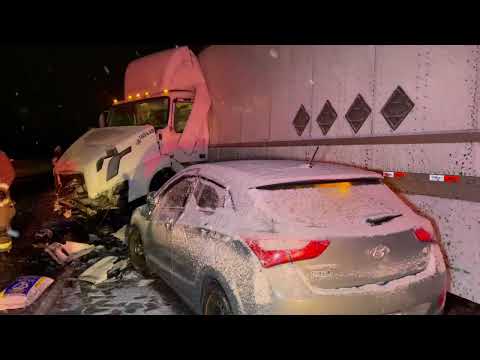Transports Collide Hwy 401 Westbound West of Cobourg January 25, 2022
