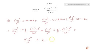 For any triangle ABC, prove that `(b^2-c^2)/(a^2)sin2A+(c^2-a^2)/(b^2)sin2B+(a^2-b^2)/(c^2)sin2C...