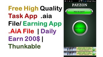 Free High Quality Task App  .aia File/ Earning App .AiA File  | Daily Earn 200$ | Thunkable
