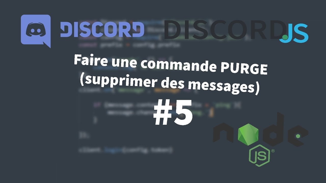 Discord: Faire une commande PURGE (supprimer des messages) - YouTube