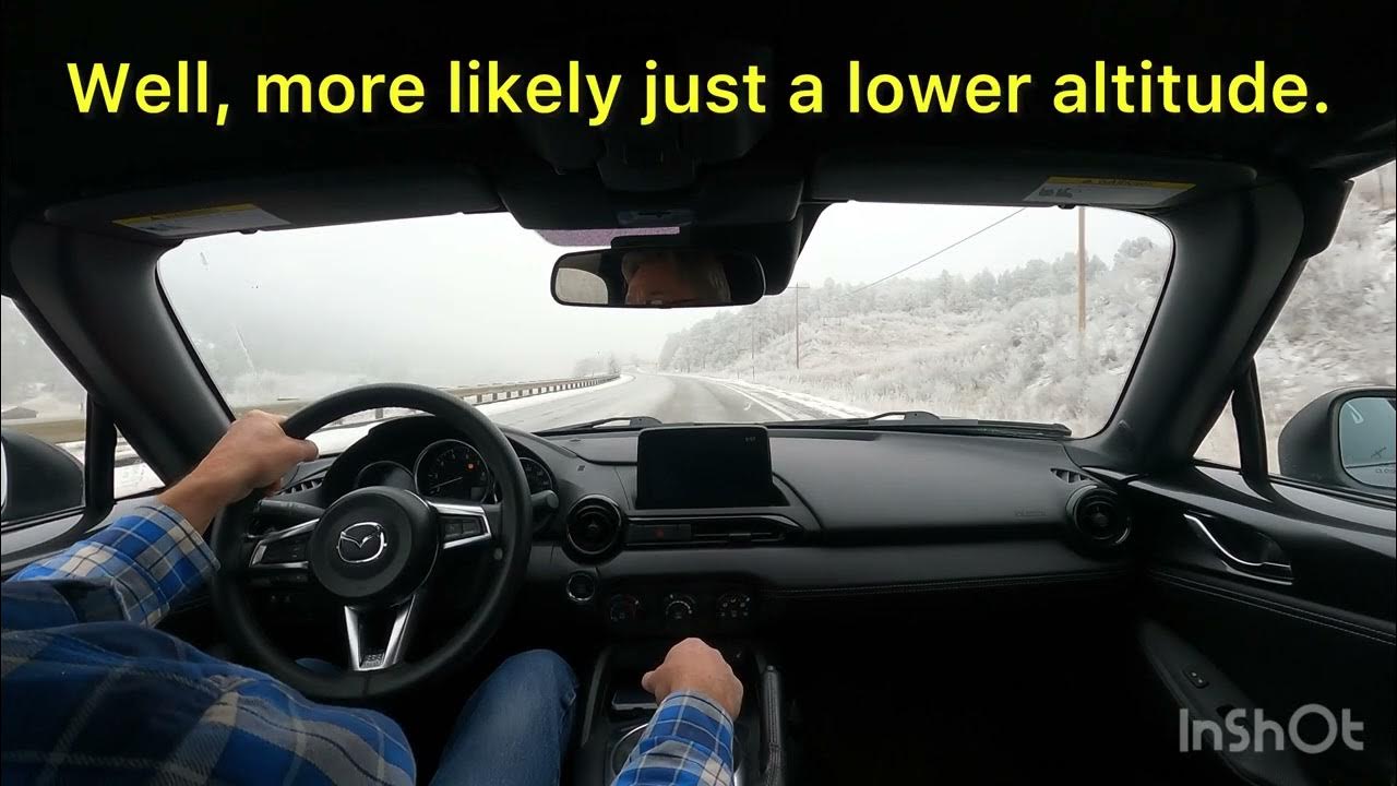 FWD vs RWD. Very scenic snowy drive demonstrated in a MX-5 ND2. How to