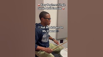 🥁Easy Beginner Single Stroke Roll Exercise🥁 #rudiments #drums #keltonnorris #therhythmcenter