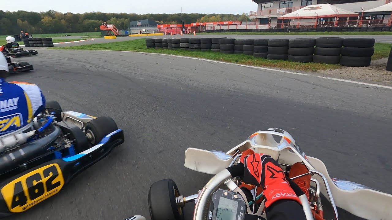 Karting mariembourg 2T fin d'année avec tête à queue à la fin.