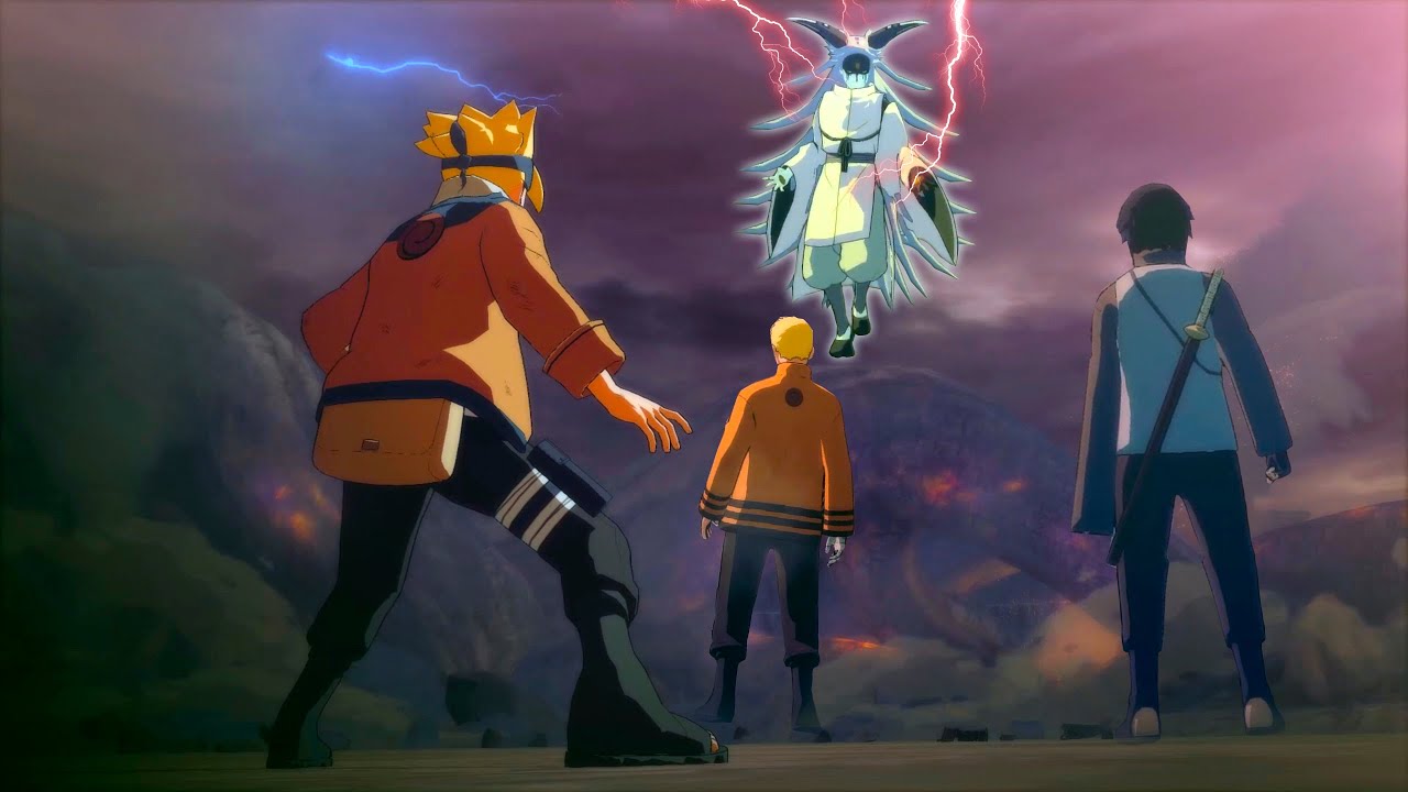 MOMOSHIKI vs NARUTO-SASUKE-BORUTO Full Fight! NARUTO Storm 4 Road to Boruto  ENDING 