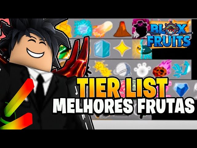 TIER LIST das MELHORES FRUTAS do BLOX FRUITS - ROBLOX 