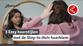 3 hairlooks met de haarklem van Zenner | Haar tutorials | Kruidvat YouTube