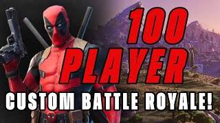 Deadpool announces a 100 player custom battle royale match in Fortnite!