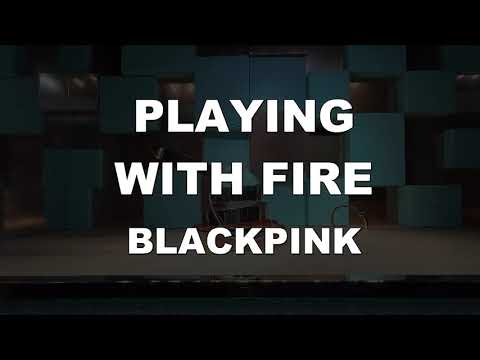 Romanized Karaoke♬ PLAYING WITH FIRE - BLACKPINK 【No Guide Melody】 Instrumental