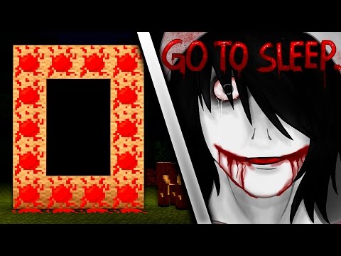 COMO HACER UN PORTAL A LA DIMENSION DE JEFF THE KILLER | PORTAL DE GO TO SLEEP MINECRAFT