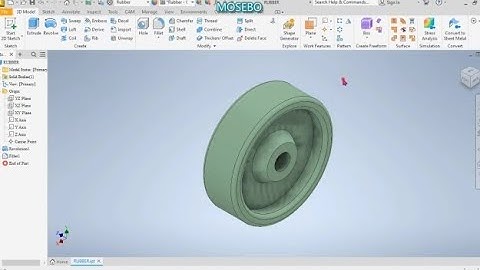 Caster Tire ( Autodesk Inventor 2023)