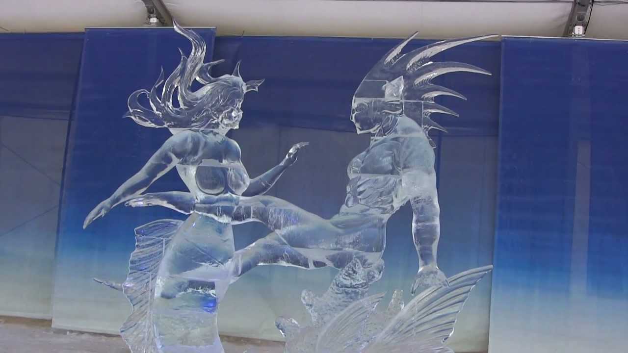 Crystal Garden Ice Sculptures In 1080p Winterlude 2013 Ottawa