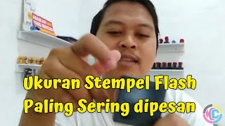 UKURAN STANDAR STEMPEL FLASH YANG SERING DIPESAN PELANGGAN | STOK UNTUK PEMULA