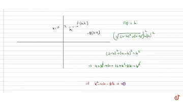 "Find the locus of a point equidistant from the   point (2,4) and the y-axis."