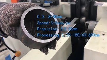 78*4.6*40mm tube end finishing internal ,external and surface beveling pipe chamfering machine