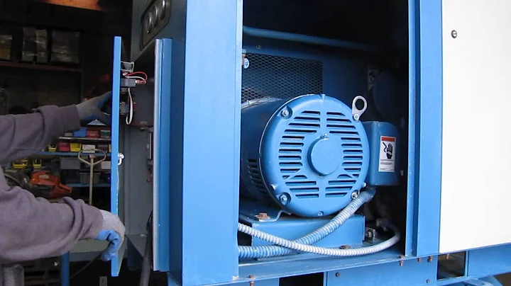 Quincy Rotary Screw Air Compressor with 200 Gallon Tank 50hp