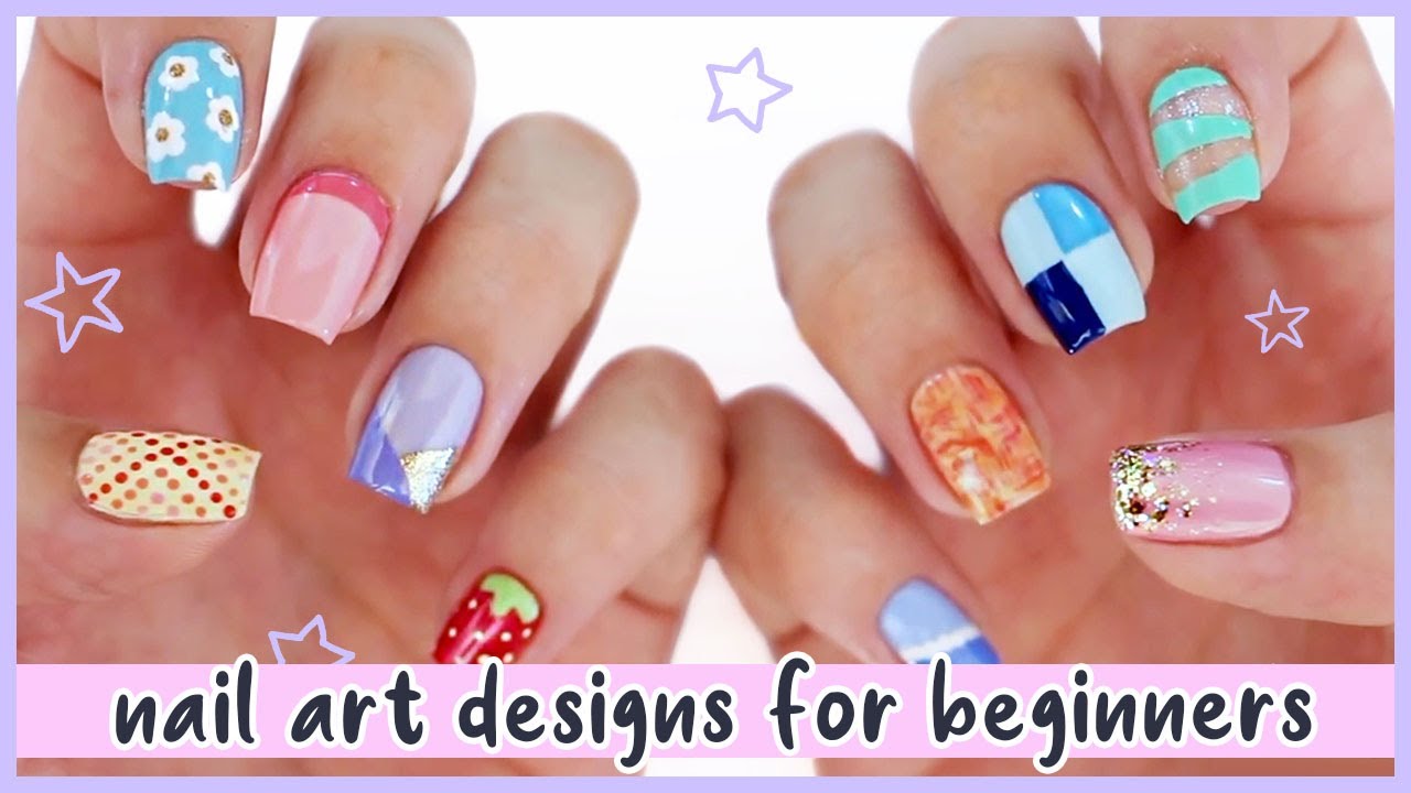 20 Easy Nail Designs You Need to Try - Latest Nail Art Trends & Ideas -  Pretty Designs