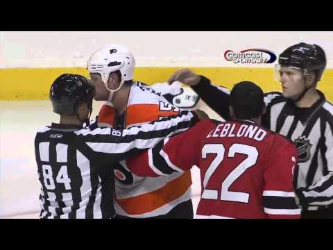 Jody Shelley vs Pierre Leblond Sept 21, 2010 HD