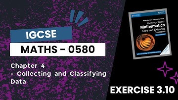 Ex 4.1 | Collecting and Classifying Data | Chapter 4 | IGCSE Maths (0580)