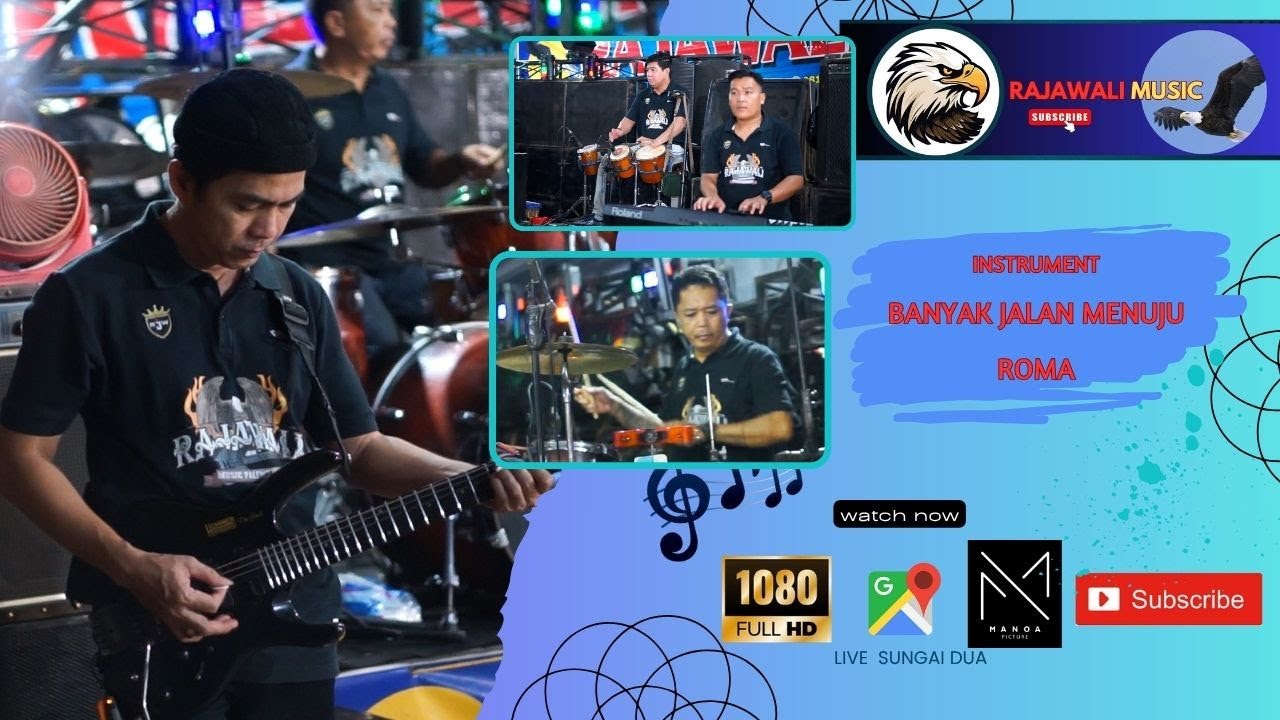 RAJAWALI MUSIC - INSTRUMENT BANYAK JALAN MENUJU ROMA - DEWI \u0026 RYAN - LIVE DESA SUNGAI DUA