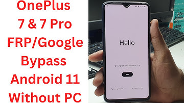 OnePlus 7 & 7 Pro FRP/Google Bypass Android 11 Without PC - oneplus 7 frp bypass android 11