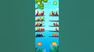 Bird Sort Puzzle: 🐦🦜Level #47 Gameplay (Android, iOS) #Youtube  Shorts #PlayGo!