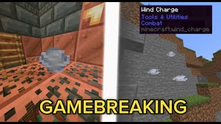 Minecraft's Newest Item is Gamebreaking (Wind Charge)